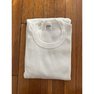 Vintage NOS Target Waffle Knit Long Sleeve Thermal Shirt Mens M White USA